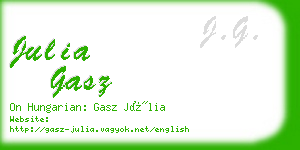 julia gasz business card